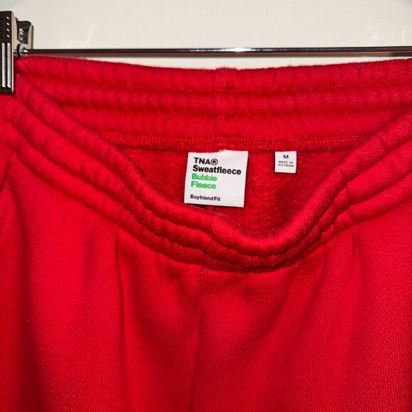 TNA Sweatfleece Bubble Fleece Boyfriend - Fire Red - Picture 8 of 8